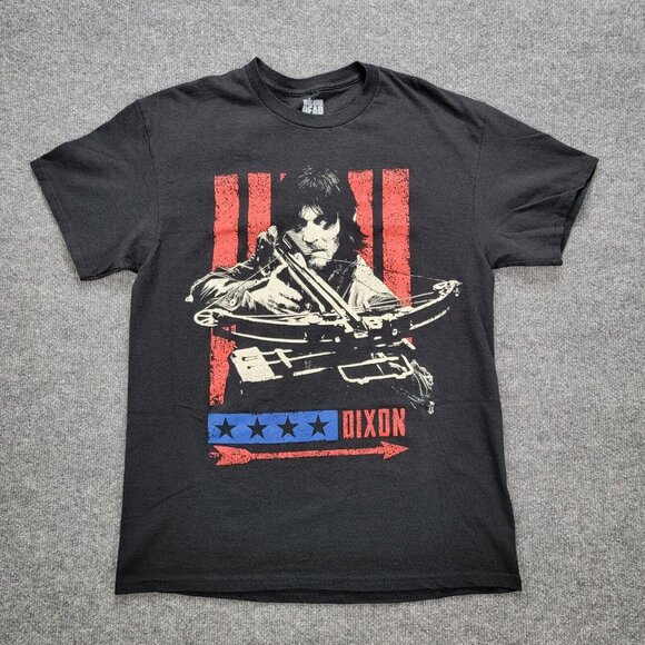 The Walking‎ Dead Tshirt Mens Large Black Short Sleeve Dixon Crossbow TV Show - Picture 1 of 6